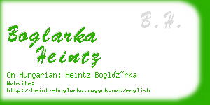 boglarka heintz business card